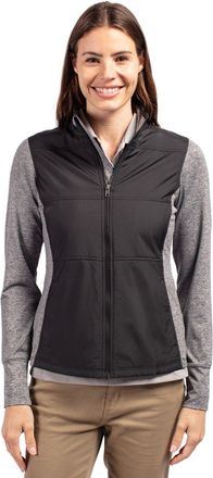 Cutter & Buck Stealth Hybrid Quilted Womens Full Zip Windbreaker Jacket