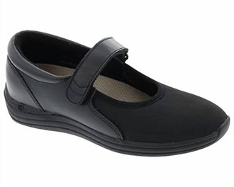 Drew Womens Magnolia Shoes In Black Leather/stretc