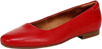 Naturalizer Womens Naturalizer Kelly Ballet Flat Crimson Red Leather J2991L1600