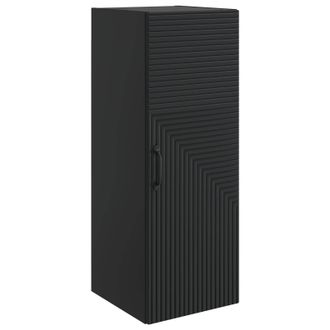 vidaXL Armario De Pared Negro 33 X 34,5 X 90 Cm Madera De Ingenier&iacute;a Vidaxl