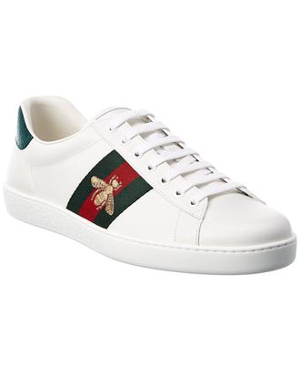 Gucci Ace Embroidered Bee Leather Sneaker