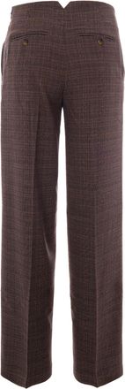 Liu Jo Womens Trousers Prince Of Wales Tartan Multicolour Polyester