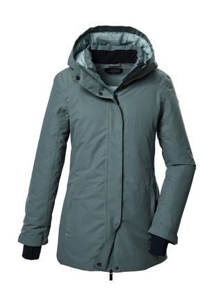 Killtec Parka KILLTEC KOW 93 WMN PKR, Damen, Gr. 38, blau (graublau), Obermaterial: 100% Polyester;Futter: 100% Polyamid;F&uuml;llung: 100% Polyester, Jacken Parka