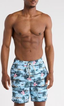 Quiksilver Tandem Swim Trunks in Airy Blue at Nordstrom Rack, Size X-Large
