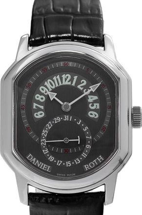 Daniel Roth Pre-owned Daniel Roth Premier Retrograde Automatic Grey Dial Mens Watch 807.L.10