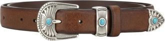 Alberto Luti unisex, Accessoires, Bruin, Maat: 105 CM Leer