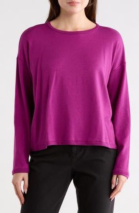 Eileen Fisher Boxy Terry Top in Berry Bloom at Nordstrom Rack, Size Xx-Small