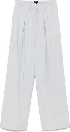 Theory Plt Casual Pnt. Admir - Dames - Wijde Broeken - Grijs - S - Polyester - Broeken
