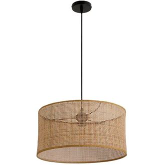 OEM L&aacute;mpara Colgante Bohemia De Rat&aacute;n De 40 Cm Con Suspensi&oacute;n Regulable E27