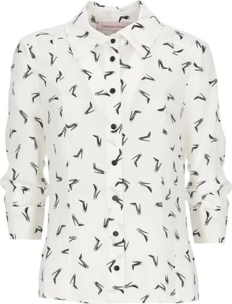 Carolina Herrera Good Girl Anniversary Shirt - Dames - Overhemden - Wit - XS - Overhemden
