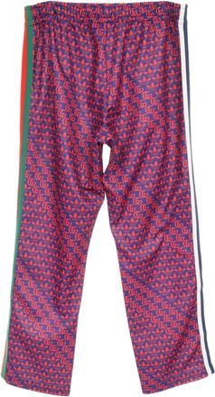 Gucci x adidas Pantaloni con motivo GG anni 2010 - Blu