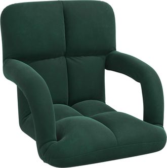 vidaXL Sill&oacute;n Ajustable Verde Oscuro Terciopelo Vidaxl