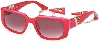 Guess Authentieke Stijlvolle Brillen van Premium Kwaliteit - Dames - Zonnebrillen - Roze - 53 MM - Accessoires