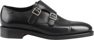 John Lobb Black Round Toe Dress Shoes