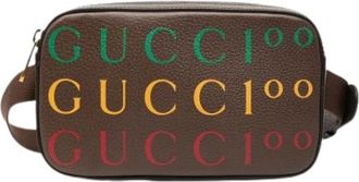 Gucci Pre-owned Belt Bags, female, Brown, Size: ONE SIZE Pre-owned Vintage Leather Belt Bag