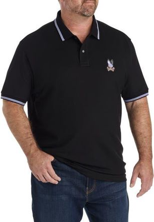 Psycho Bunny Big & Tall Dante Polo Shirt in Black at Nordstrom, Size Xx-Large