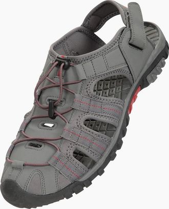 Mountain Warehouse Mens Mountain Warehouse Mens Trek Sandals - Grey - Size: 12
