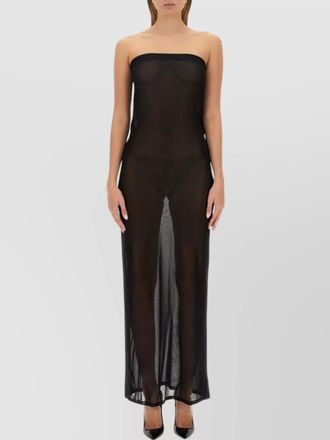 Saint Laurent strapless midi dress