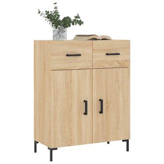 Berkfield Home Sideboard Sonoma Oak 69.5x34x90 cm Engineered Wood in Light Tan