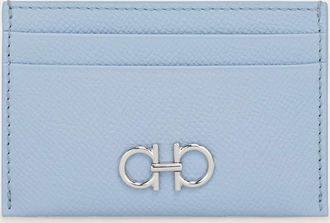 Ferragamo Women Gancini credit card holder Blue
