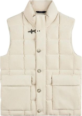 Fay Chaleco de terciopelo acanalado - Jackets - Hombre - Beige - M