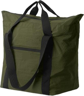 Generic Large Capacity Travel Tote Bag Waterproof Foldable Duffel Lightweight Weekender Luggage Carry,Compatible For Outdoor(Green)