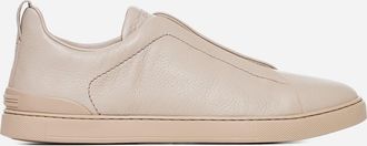 Ermenegildo Zegna Triple Stitch Leather Sneakers