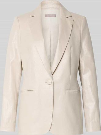 Christian Berg Cocktail Regular Fit Blazer aus Leinen-Mix in Beige Melange, Gr&ouml;&szlig;e 32