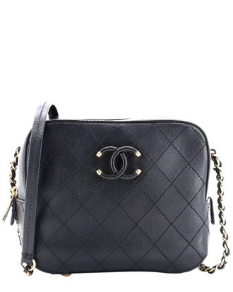 Chanel Black Calfskin Quilted Leather Camera Crossbody, Never Carried (Authentic Pre-Loved)