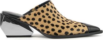 United Nude Ricky Mule Mid II - Dames - Muiltjes - Bruin - 39 EU - Leer - Schoenen