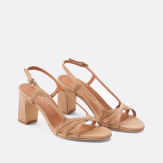 Jonak Sandalen met hak, su&egrave;deleer VAIANA