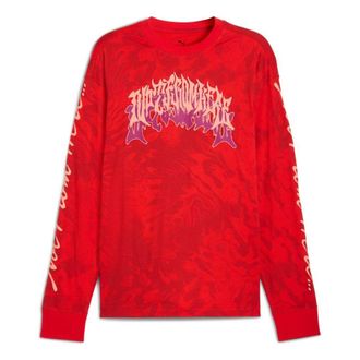 Puma LaMelo Supernova Long Sleeve T-Shirt PUMA Red AOP 632443-01