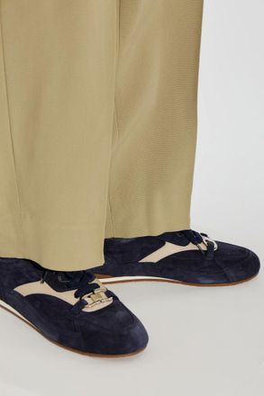 Ferragamo Sophie Sports Shoes, Womens, Navy Blue