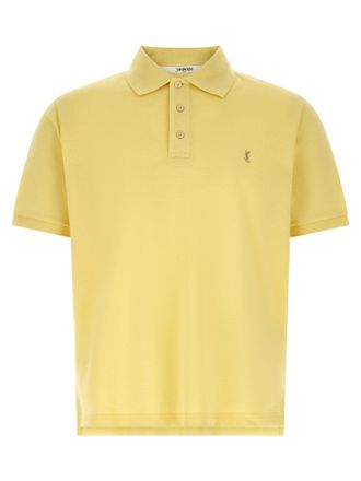 Saint Laurent Bicolor Cotton Polo Mens Shirt