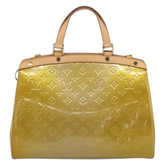 Louis Vuitton Pre-owned Handbag - Dames - Pre-owned - Beige - Maat: ONE Size Leer