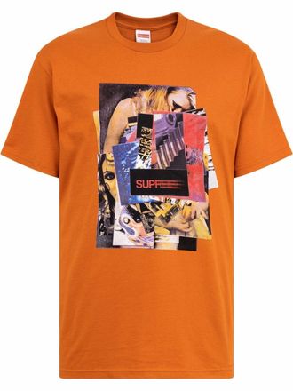 SUPREME T-shirt met print - Oranje