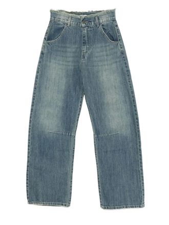 So Allure frayed-detail jeans - women - Fabric - 42 - Blue