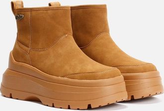 Buffalo Womens Buffalo Olympia Pull On LO Warm Womens Cognac Boots - Brown - Size: UK 7 / eu 41 / us 10