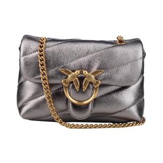 Pinko Shoulder Bags, female, Gray, Size: ONE SIZE Baby Love Bag Puff