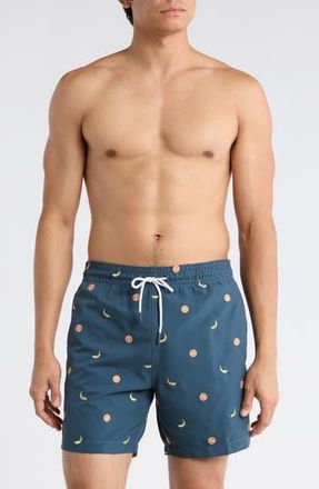 Trunks Surf & Swim Co. Sano 6.5-Inch Swim Shorts in Lake at Nordstrom Rack, Size X-Large