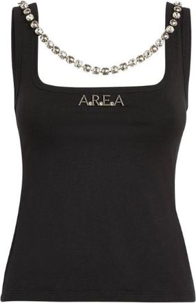 Area Nameplate Embellished Tank Top Size M