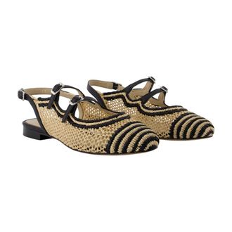Carel Womens Balma Flat Multicolor Raffia