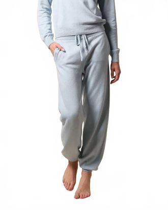 Minnie Rose Supima Cotton Cashmere Jogger Pants In Heaven