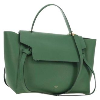 Celine Pre-owned Handbags, female, Green, Size: ONE SIZE Pre-owned Vintage Hand Bag