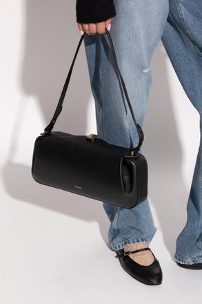 Yuzefi Shoulder Bag Oyster, Womens, Black