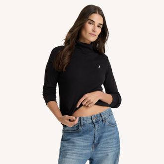 Nautica Womens Turtleneck Sweater