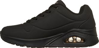 Skechers Womens Skecher Street Womens Uno - Stand on Air Sneaker, Black, 7 UK Wide