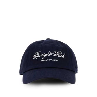 Sporty & Rich Maeve Club Logo-embroidered Cap
