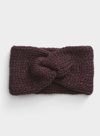 Simons Womens Twisted wool-blend headband Exclusive collection from Italy