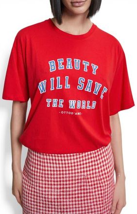 ottod'Ame Classic Cotton T-Shirt in Red at Nordstrom, Size X-Small